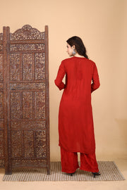 Morni Modal Chikankari Kurti Set