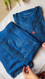 Load image into Gallery viewer, Khwab 3D Handwork Chikankari Kurti Set