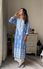 Load image into Gallery viewer, Bela Premium Modal Chikankari Kurti
