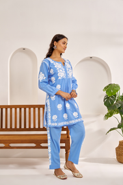 Ramila Modal Chikankari Co-ord Set