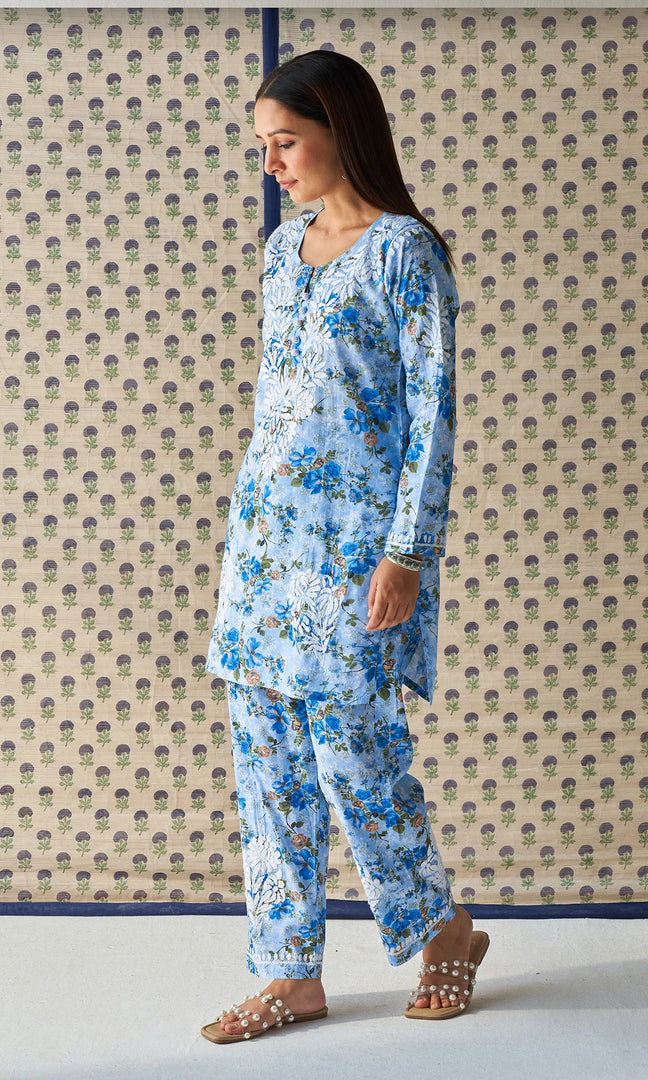 Indi Handcrafted Chanderi Co-ord Set