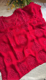 Load image into Gallery viewer, Khwab 3D Handwork Chikankari Kurti Set