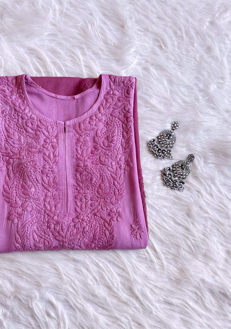 Riva Rayon Ombre Chikankari Kurtis