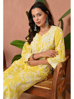 Load image into Gallery viewer, Aadat Mulmul Straight Chikankari Kurti