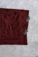 Load image into Gallery viewer, Malhar Rayon Chikankari Kurti Set
