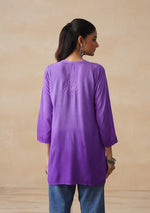 Load image into Gallery viewer, Amina Rayon Short Chikankari Kurti - The Lucknowi Chikan 