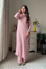 Load image into Gallery viewer, Nagma Premium Chikankari Mukaish Viscose Set
