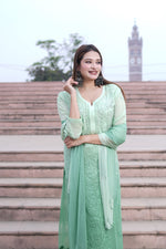 Load image into Gallery viewer, Gulfam Rose Pannel Viscose Kurti Set
