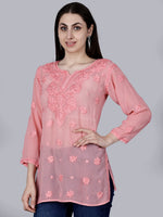Load image into Gallery viewer, Dori Viscose 3D Chikankari Kurti - The Lucknowi Chikan 