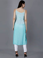 Load image into Gallery viewer, Nayab Strappy Ombre Chikankari Kurti