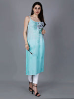 Load image into Gallery viewer, Nayab Strappy Ombre Chikankari Kurti