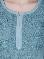 Load image into Gallery viewer, Noorie Premium Straight Chikankari Kurti - The Lucknowi Chikan 