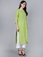 Load image into Gallery viewer, Noorie Premium Straight Chikankari Kurti - The Lucknowi Chikan 