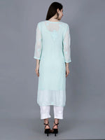 Load image into Gallery viewer, Noorie Premium Straight Chikankari Kurti - The Lucknowi Chikan 