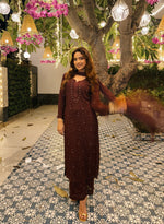 Load image into Gallery viewer, Nagma Chikankari And Mukaish Suit Set