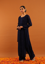 Load image into Gallery viewer, Nagma Chikankari And Mukaish Suit Set
