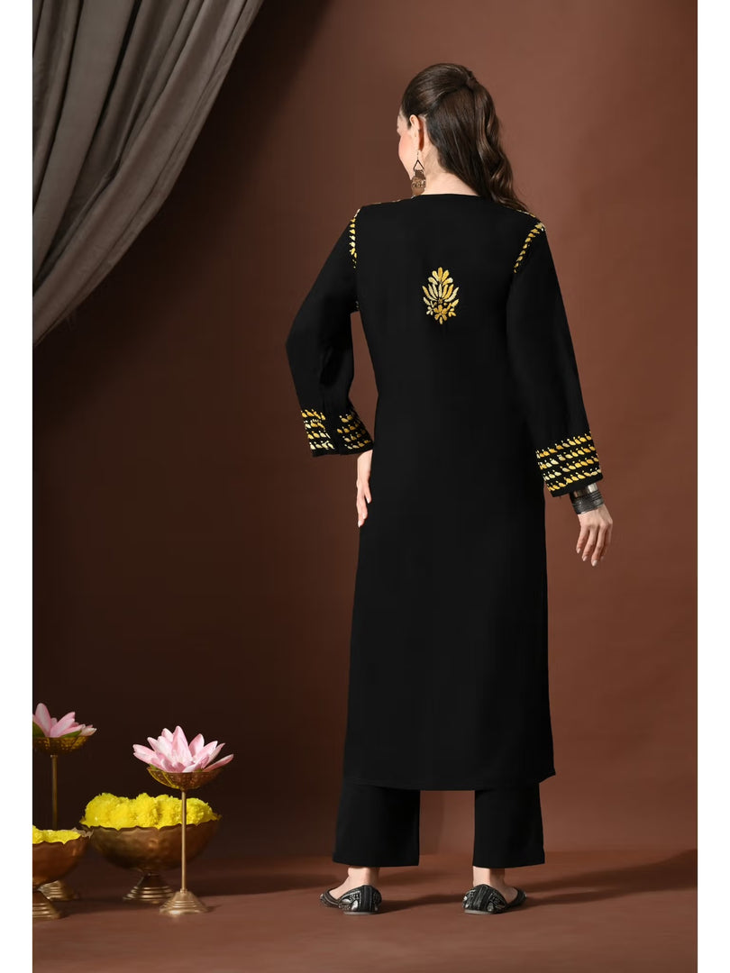 Mahira Rayon Duel Thread Chikankari Kurti