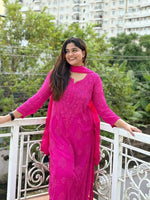 Load image into Gallery viewer, Khwab 3D Handwork Chikankari Kurti Set