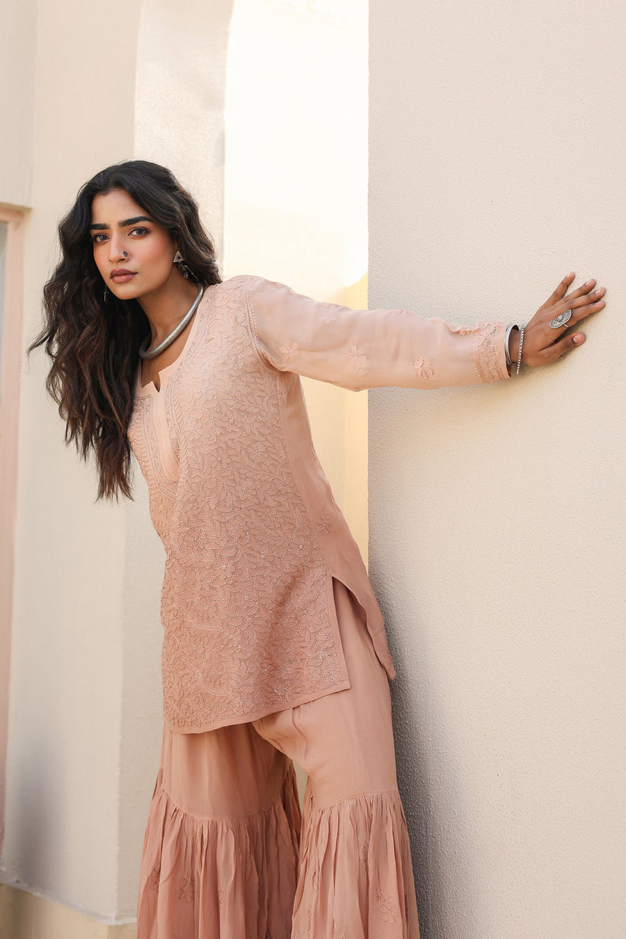 Sajni Premium Viscose Gharara Set