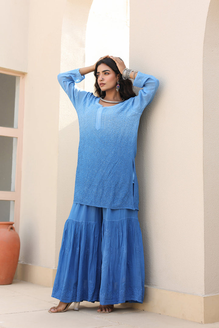 Sajni Premium Viscose Gharara Set