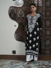 Saba Rose Modal Chikankari Long Kurta