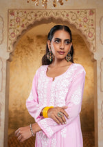Load image into Gallery viewer, Bela Premium Modal Chikankari Long Kurti
