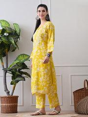 Chhaya Mul Chikankari Kurti Set