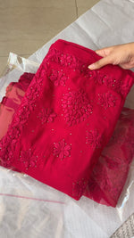 Load image into Gallery viewer, Khwab 3D Handwork Chikankari Kurti Set