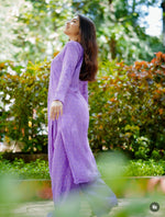 Load image into Gallery viewer, Sona Chanderi Chikankari Kurti Set
