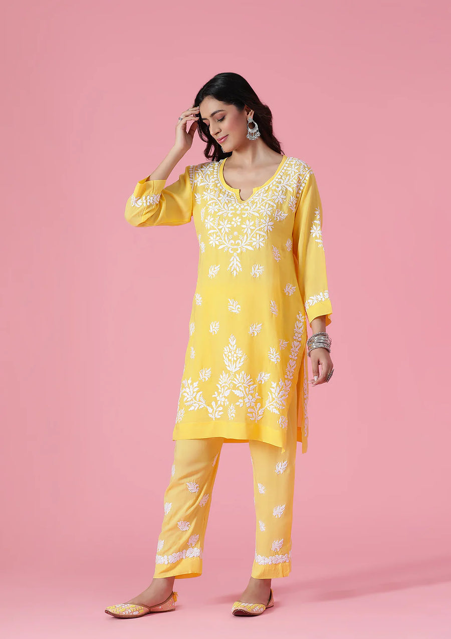 Mira Chikankari Cotton Cord Set