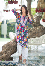 Load image into Gallery viewer, Gulabo Premium Rayon Chikankari Kurta