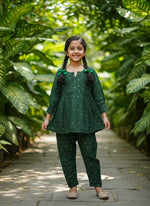 Load image into Gallery viewer, Lado Chanderi Kids Co-ord Set
