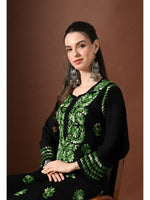 Load image into Gallery viewer, Mahira Rayon Duel Thread Chikankari Kurti