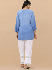 Vibha Ombre Chikankari Short Top