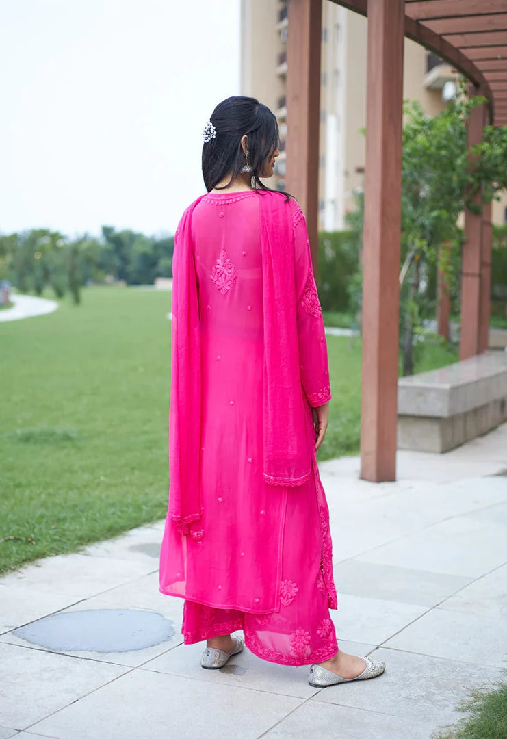 Gulnaaz Viscose Premium Chikankari Kurti Set