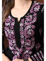 Load image into Gallery viewer, Mahira Rayon Duel Thread Chikankari Kurti