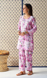 Load image into Gallery viewer, Indi Handcrafted Chanderi Co-ord Set
