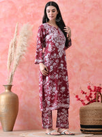 Load image into Gallery viewer, Chhaya Mul Chikankari Kurti Set
