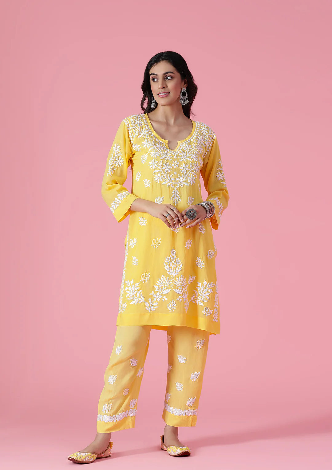 Mira Chikankari Cotton Cord Set