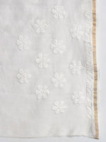 Load image into Gallery viewer, Haniya Styled Premium Chanderi Silk Saree - The Lucknowi Chikan 