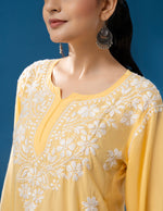 Load image into Gallery viewer, Haniya Premium Chikankari Short Top - The Lucknowi Chikan 