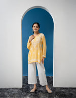Load image into Gallery viewer, Haniya Premium Chikankari Short Top - The Lucknowi Chikan 