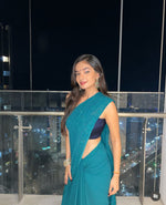 Load image into Gallery viewer, Nazm Viscose Mukaish Chikankari Saree
