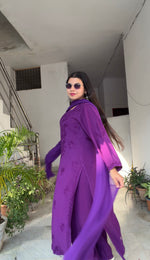 Load image into Gallery viewer, Vrati Rayon Chikankari Suit Sets