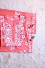 Load image into Gallery viewer, Lali Modal Chikankari Kurti Set
