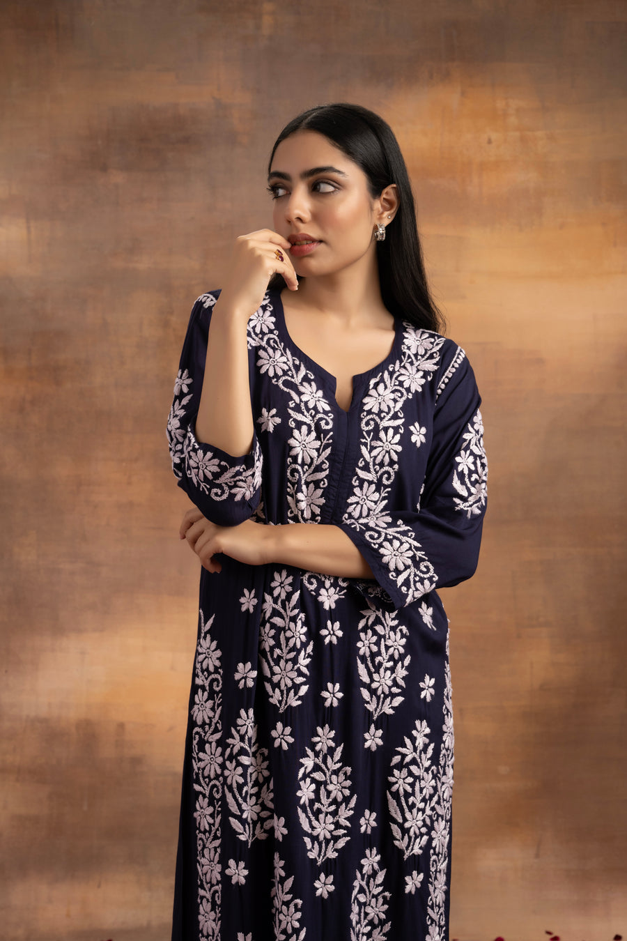 Mohini Modal Chikankari Kurti Set