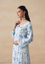 Load image into Gallery viewer, Aadat Mulmul Straight Chikankari Kurti