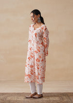 Load image into Gallery viewer, Aadat Mulmul Straight Chikankari Kurti