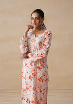 Load image into Gallery viewer, Aadat Mulmul Straight Chikankari Kurti