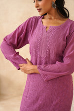 Load image into Gallery viewer, Arsh Premium Viscose Chikankari Kurti - The Lucknowi Chikan 